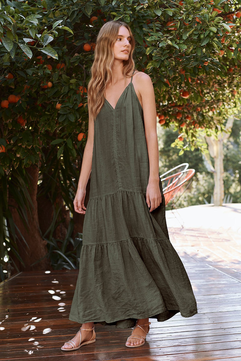 CLEO LINEN MAXI DRESS