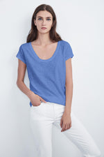 KIRA ORIGINAL SLUB SCOOP NECK TEE