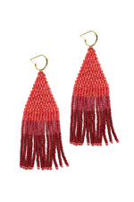 FRANJA BEADED FRINGE EARRINGS BY BLUMA PROJECT