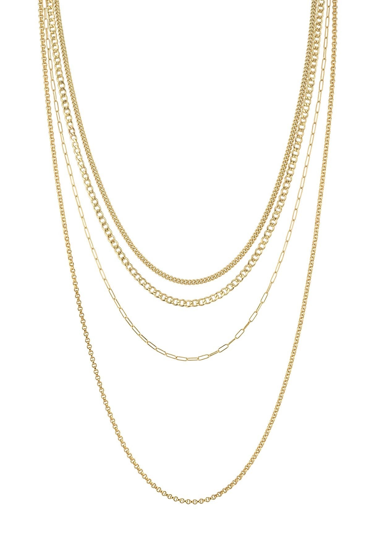 MULTI LAYER CHAIN IN GOLD BY SLOAN