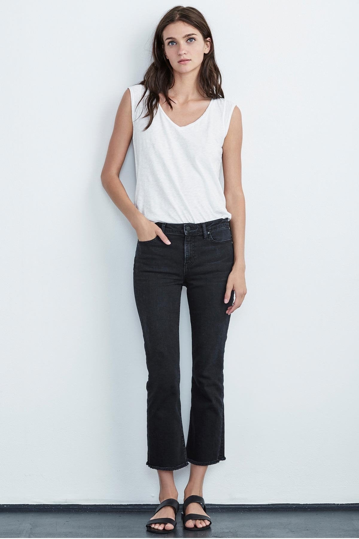 TWIGGY HIGH RISE CROP JEAN