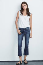 TWIGGY HIGH RISE CROP JEAN