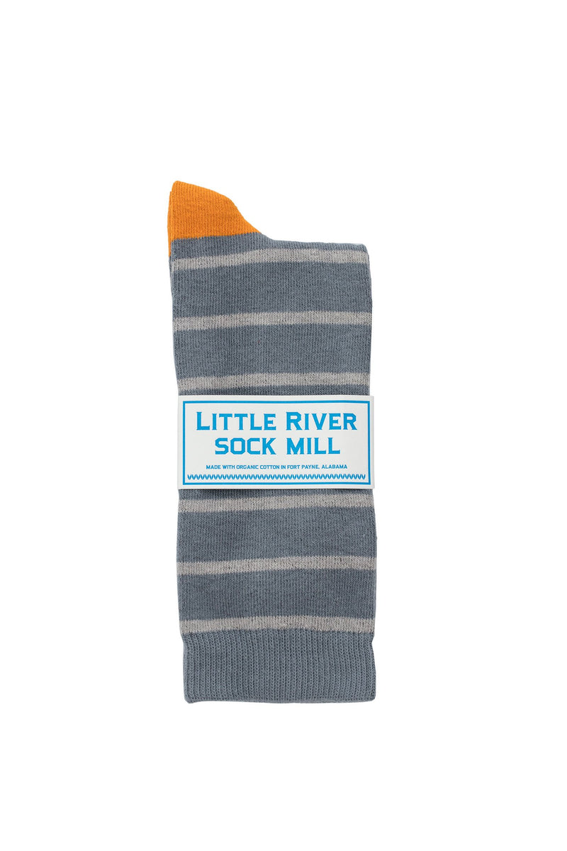 CLUB STRIPE CREW SOCK BY LITTLE RIVER SOCK MILL