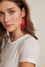 FRANJA BEADED FRINGE EARRINGS BY BLUMA PROJECT