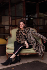 CHRISSIE LEOPARD FAUX FUR COAT