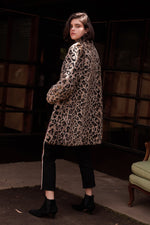 CHRISSIE LEOPARD FAUX FUR COAT