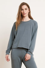 NATASHA VISCOSE FLEECE SWEATSHIRT