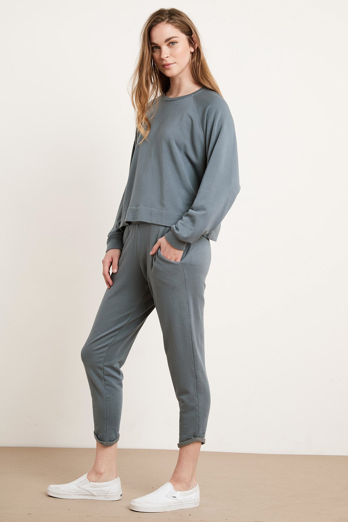 NATASHA VISCOSE FLEECE SWEATSHIRT