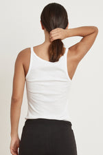 ALIZA RIBBED COTTON LAYERING TANK