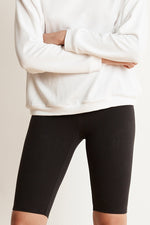 ROXY COTTON STRETCH BIKER SHORT BLACK