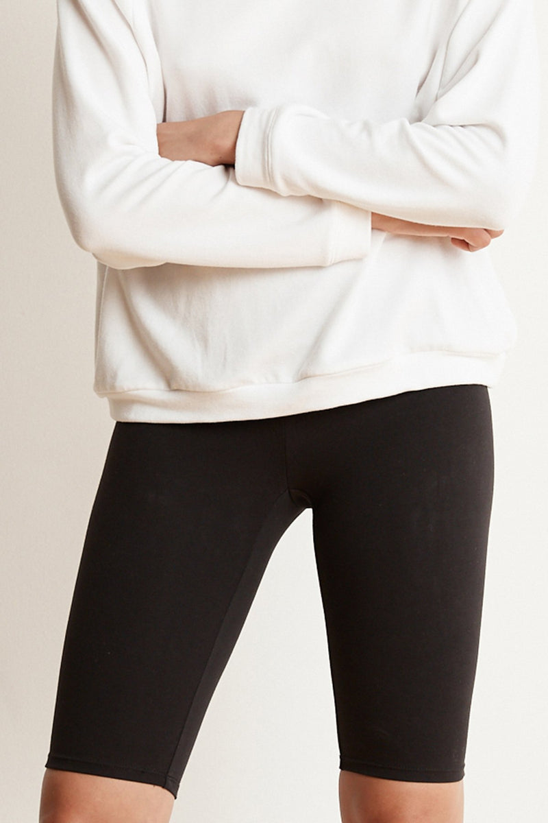 ROXY COTTON STRETCH BIKER SHORT BLACK