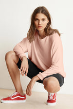 EDLYN LUXE FLEECE LONG SLEEVE PULLOVER