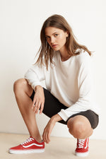 ROXY COTTON STRETCH BIKER SHORT WITH EDLYN PULLOVER