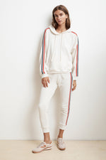 XIA STRIPE TRIM TERRY JOGGER PANT