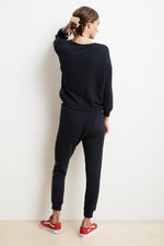 XIA STRIPE TRIM TERRY JOGGER PANT