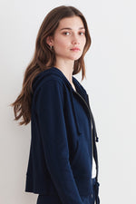 EDNA VINTAGE FLEECE ZIP UP HOODIE