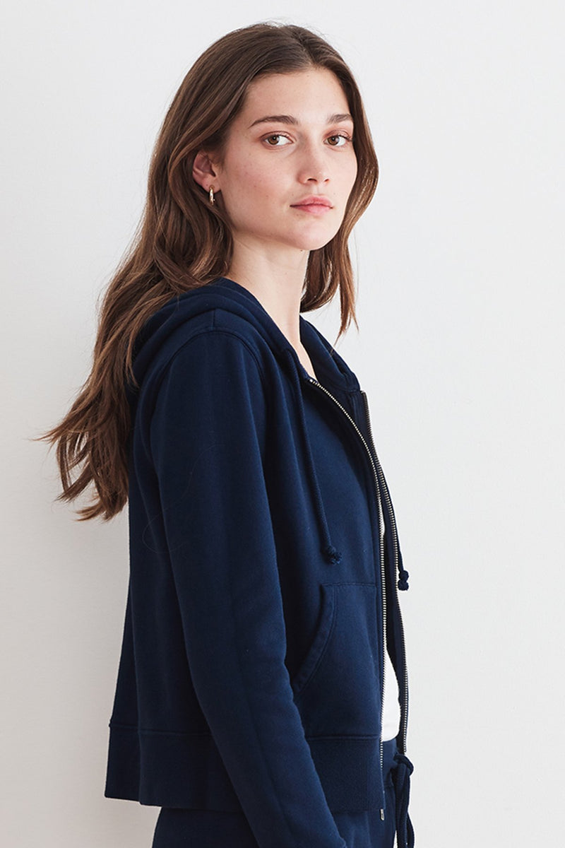 EDNA VINTAGE FLEECE ZIP UP HOODIE
