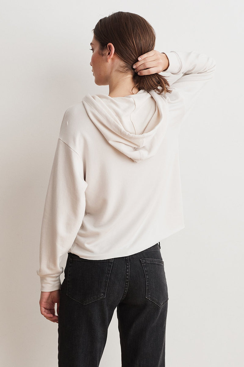 ABBY LUXE FLEECE CROPPED HOODIE