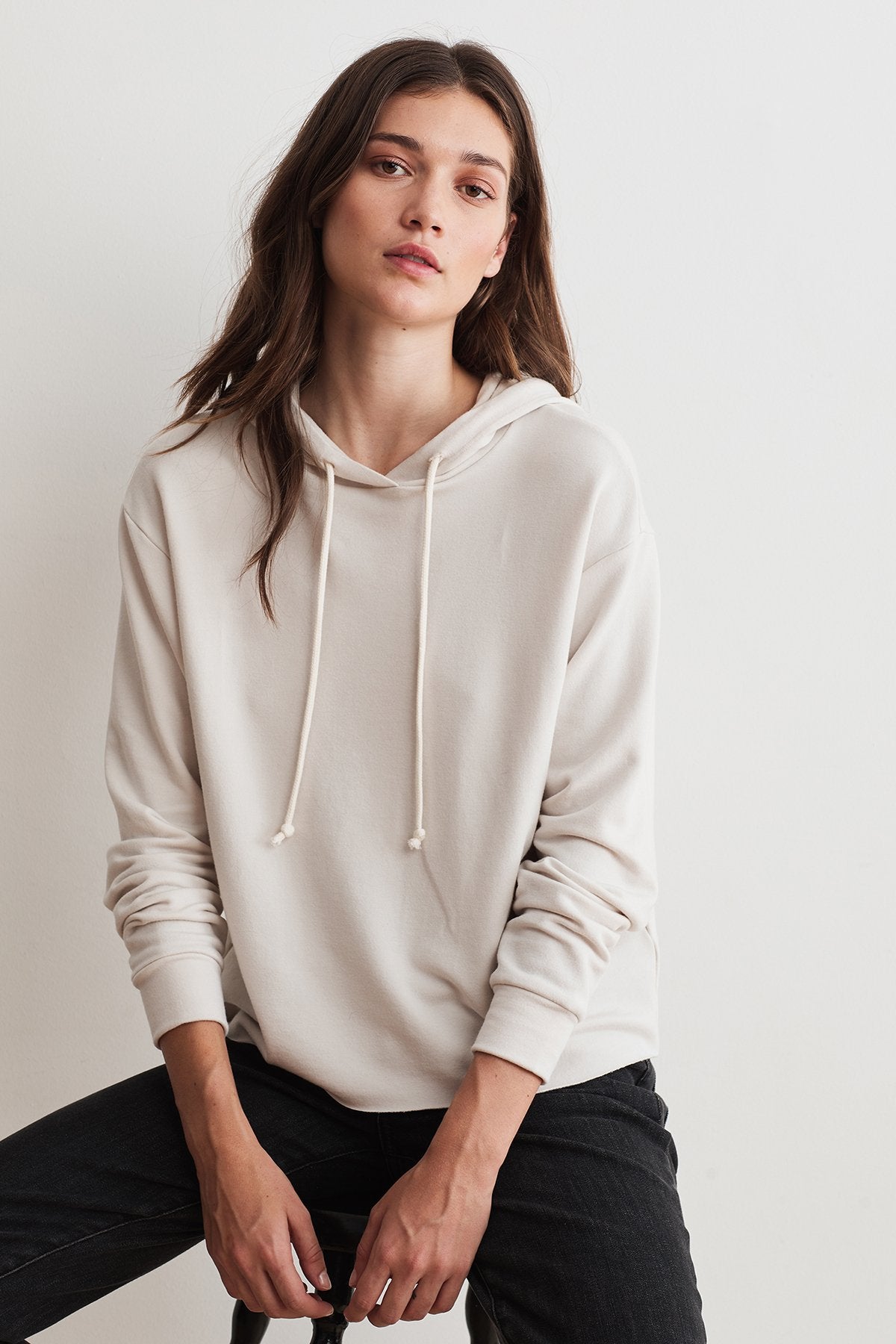 ABBY LUXE FLEECE CROPPED HOODIE