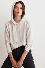 ABBY LUXE FLEECE CROPPED HOODIE
