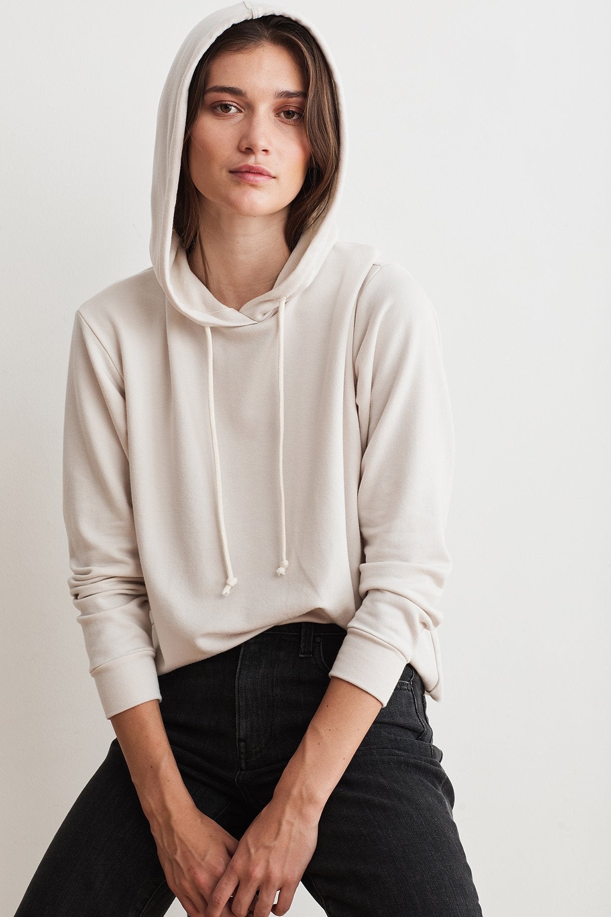 ABBY LUXE FLEECE CROPPED HOODIE