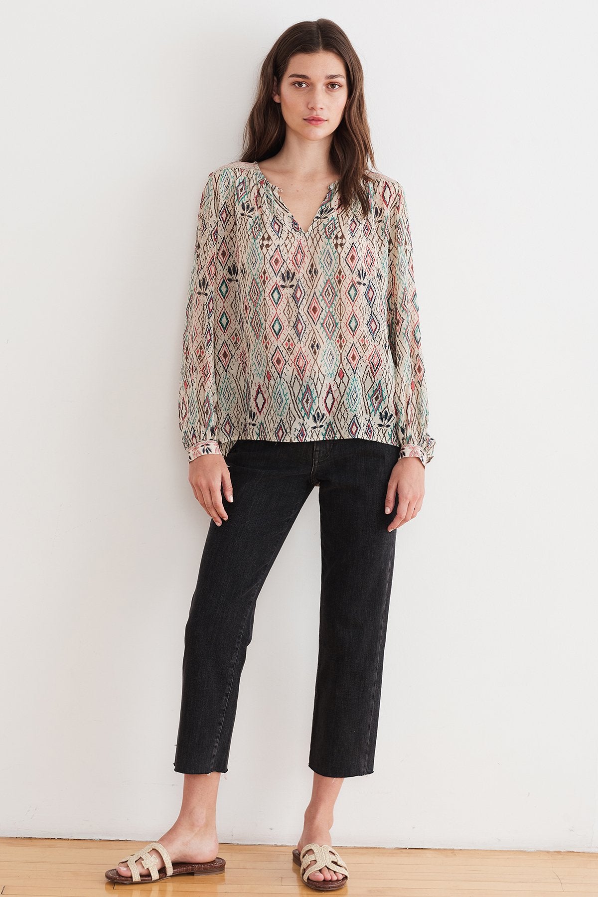 BRINN AZTECA LUREX BLOUSE