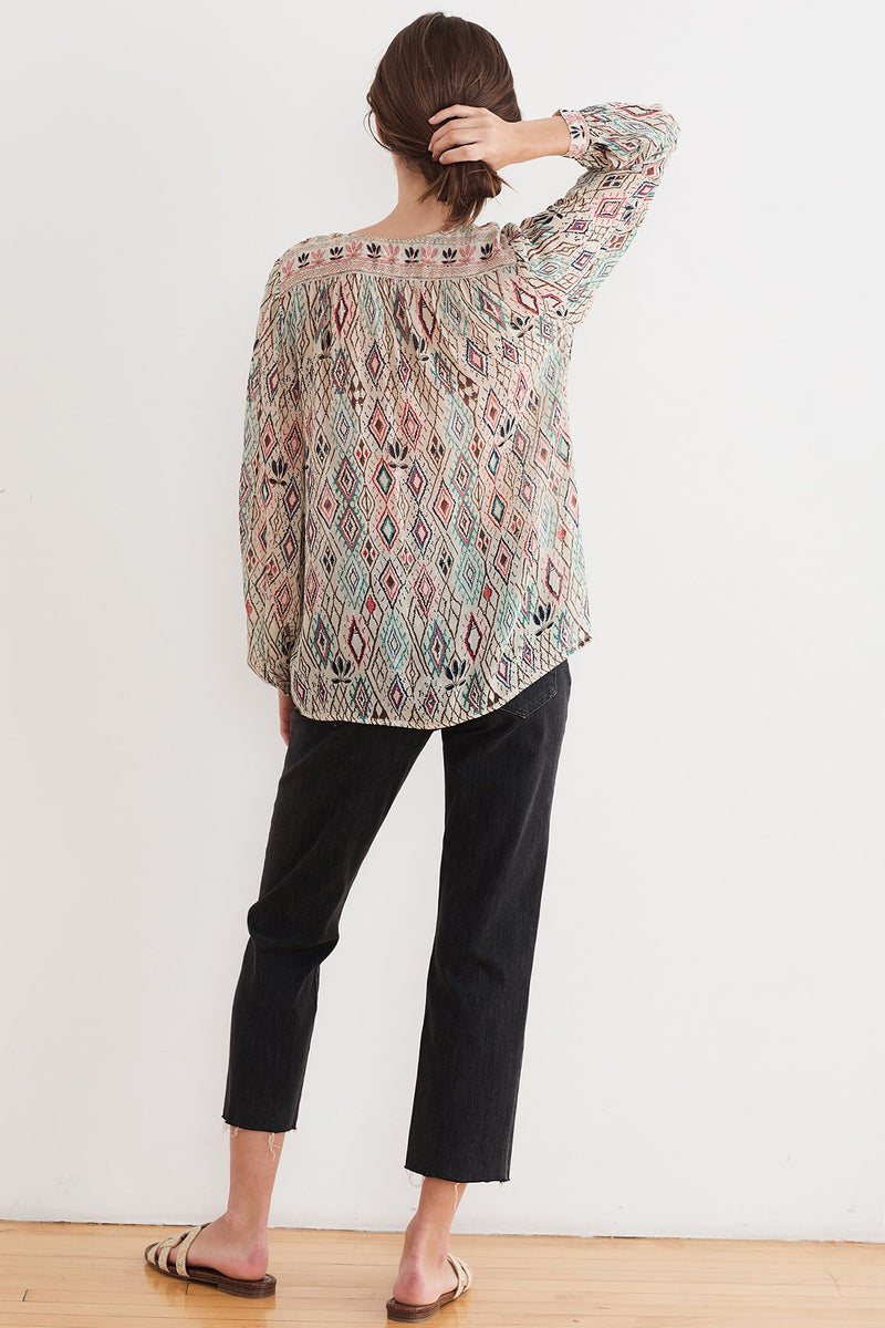 BRINN AZTECA LUREX BLOUSE