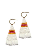 BRIE BEADED FRINGE EARRINGS BY BLUMA PROJECT