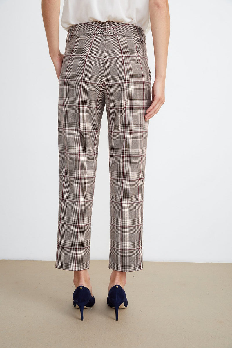 ABIGAIL PLAID STRAIGHT LEG PANT