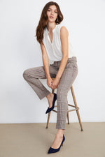 ABIGAIL PLAID STRAIGHT LEG PANT