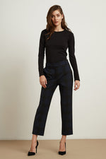 ALLISON PLAID STRAIGHT LEG PANT