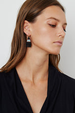 BRIE BEADED FRINGE EARRINGS BY BLUMA PROJECT