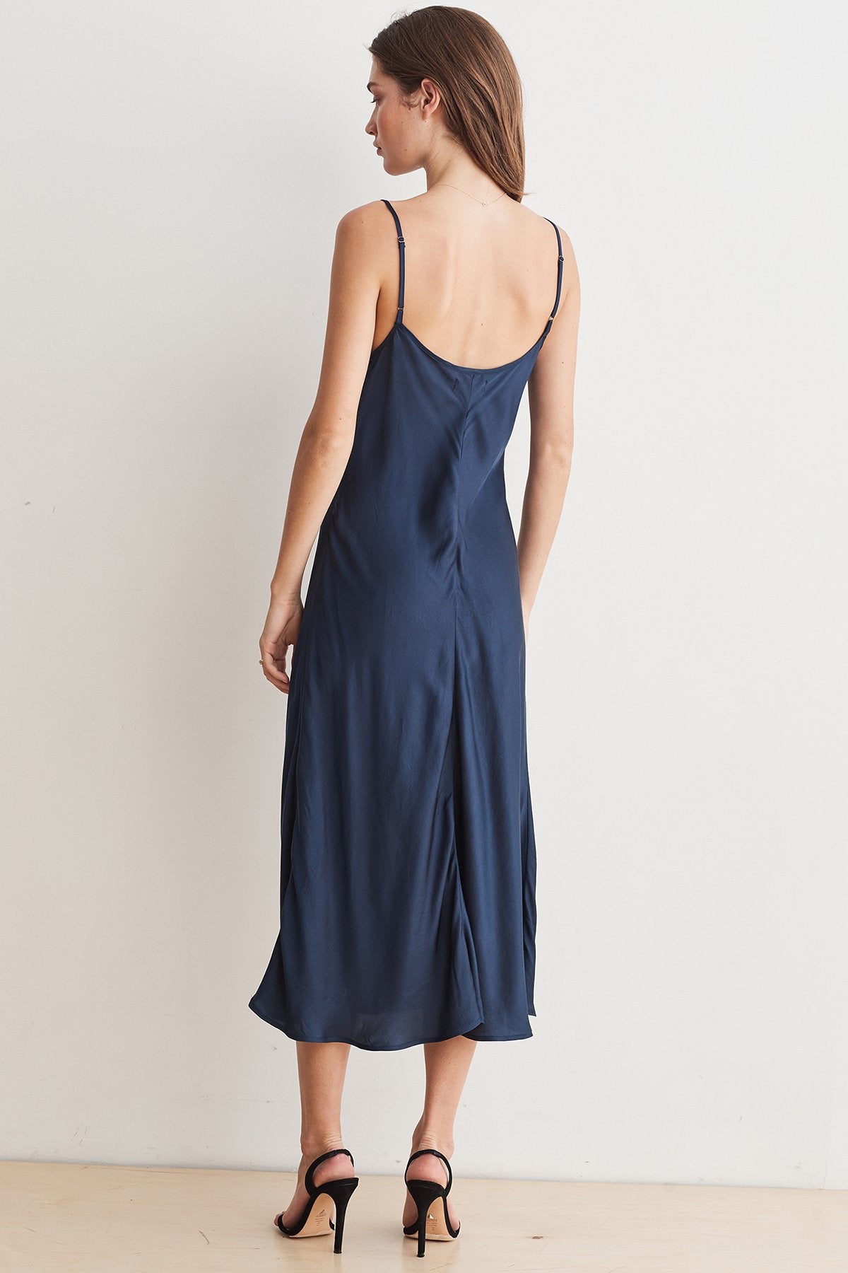 BRIENNE SATIN VISCOSE CAMI DRESS