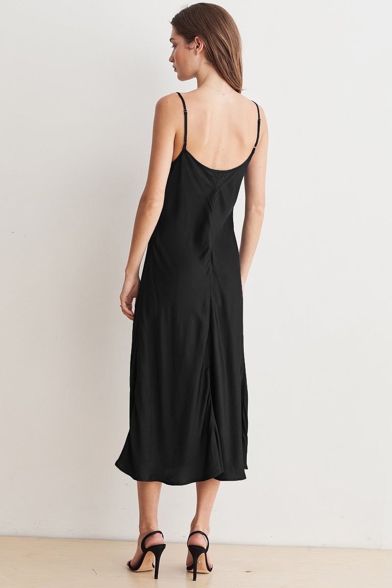 BRIENNE SATIN VISCOSE CAMI DRESS