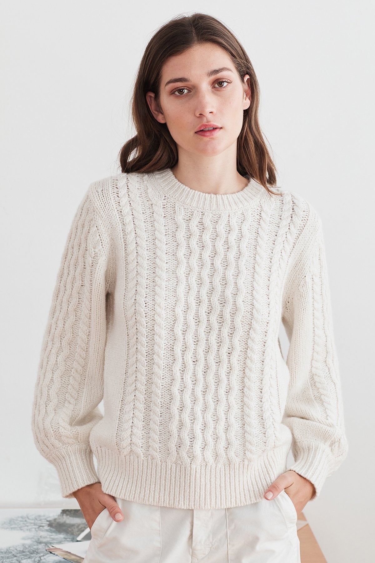 KIANA CABLE KNIT SWEATER