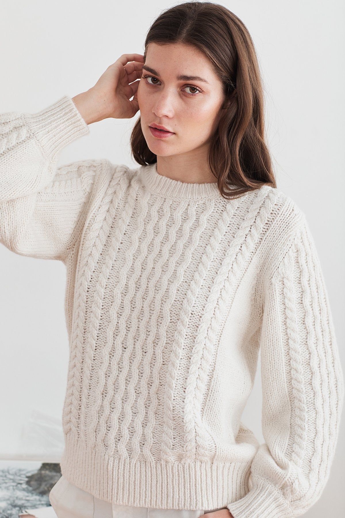 KIANA CABLE KNIT SWEATER