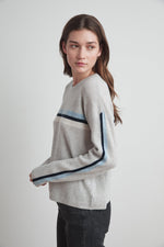 KYLA CASHMERE BLEND STRIPE SWEATER