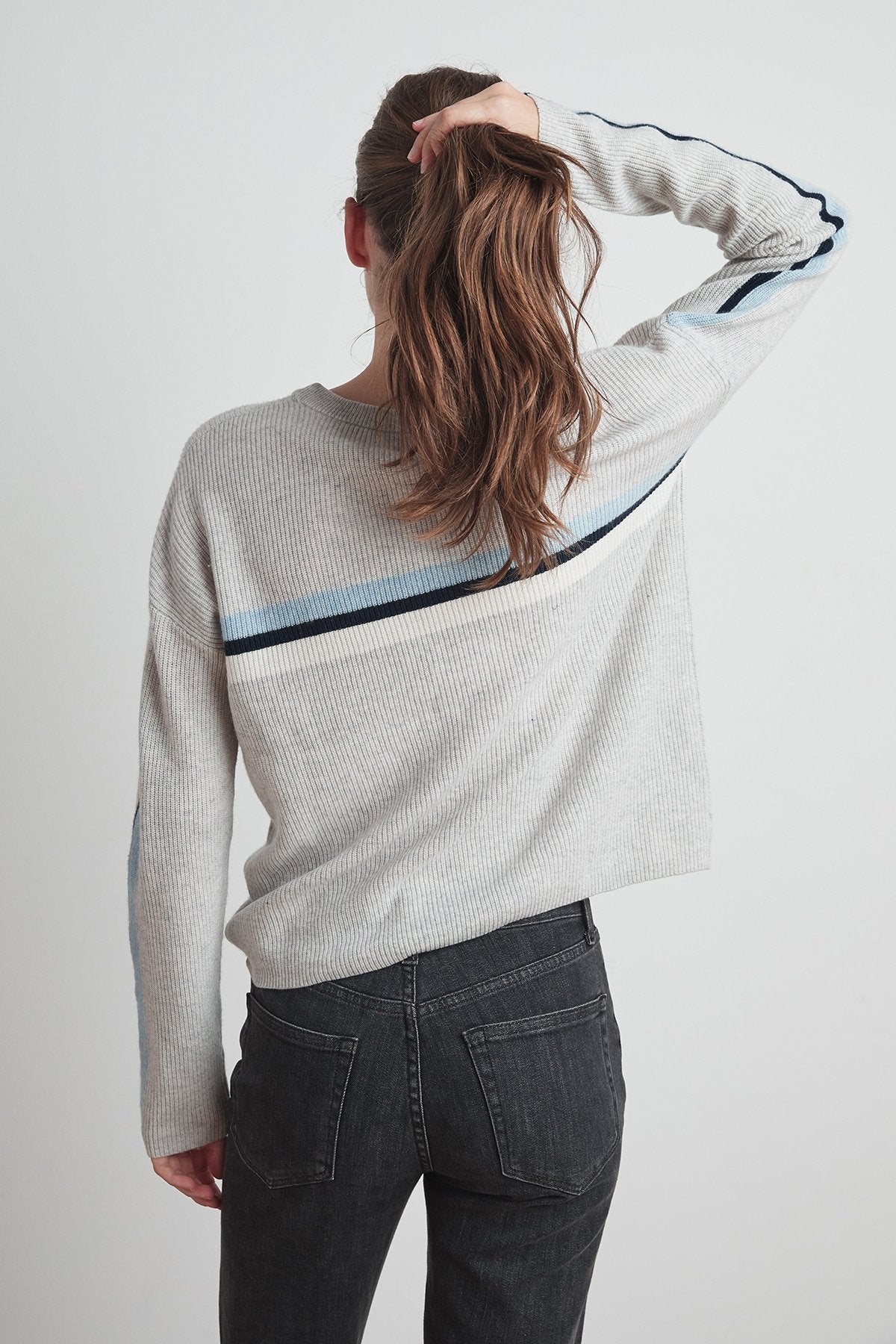 KYLA CASHMERE BLEND STRIPE SWEATER