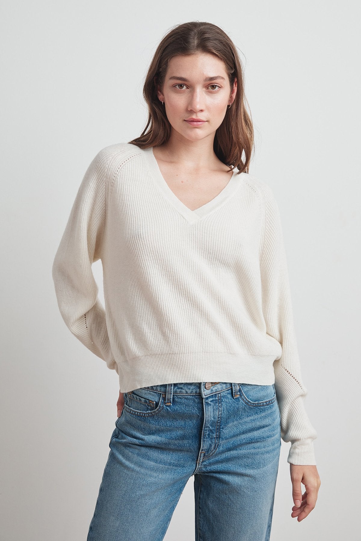 TONYA RIBBED CASHMERE SWEATER