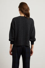 GABRIELLE CASHMERE PUFF SLEEVE SWEATER