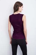 ESTINA GAUZY WHISPER FITTED TANK TOP