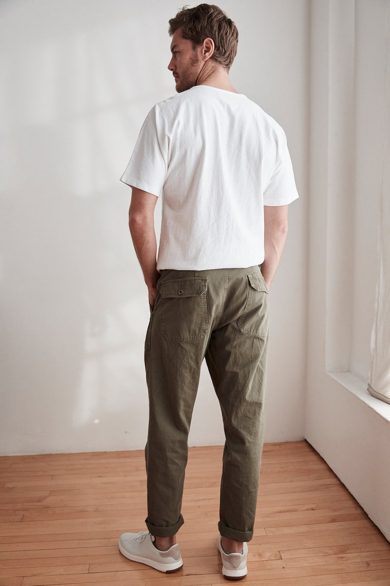 BRODIE COTTON CANVAS UTILITY PANT