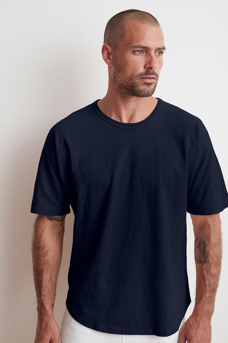 RICK DROP SHOULDER CREW TEE