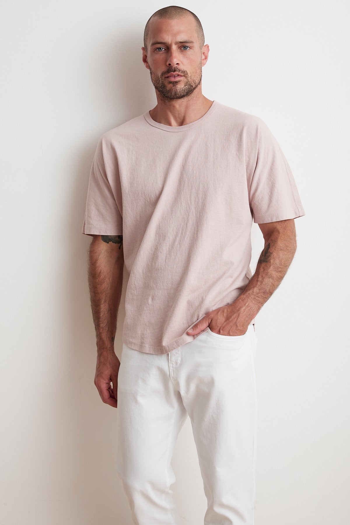 RICK DROP SHOULDER CREW TEE