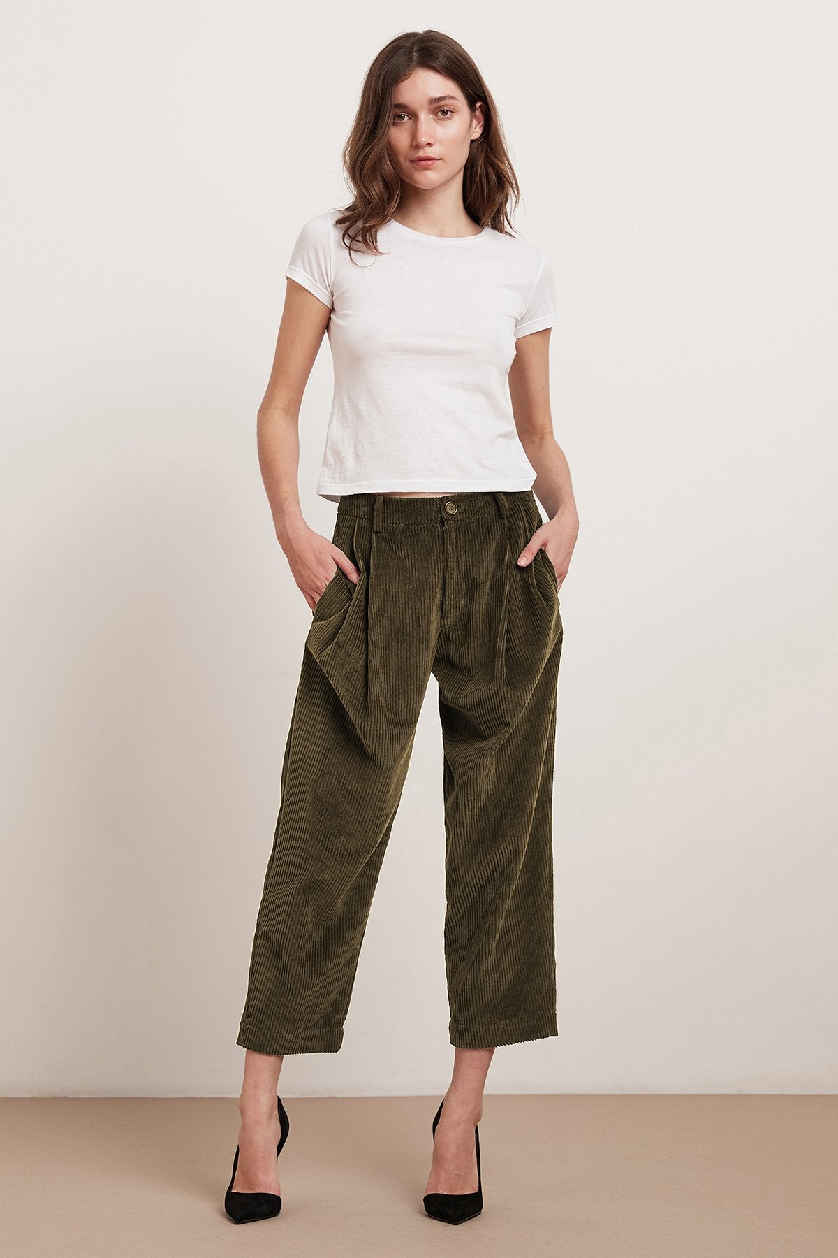 OPHELIA CORDUROY WIDE LEG TROUSER