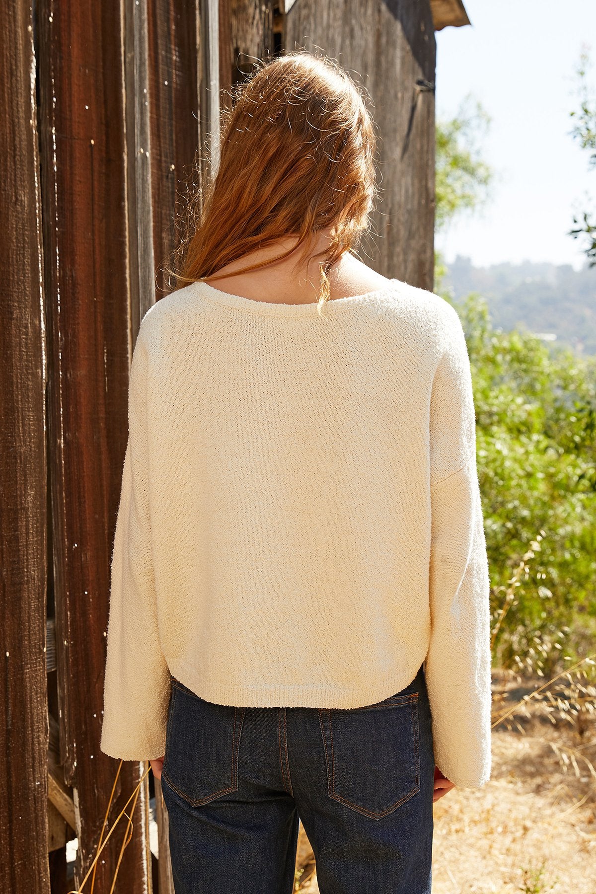 EMERY COTTON BOUCLE SWEATER