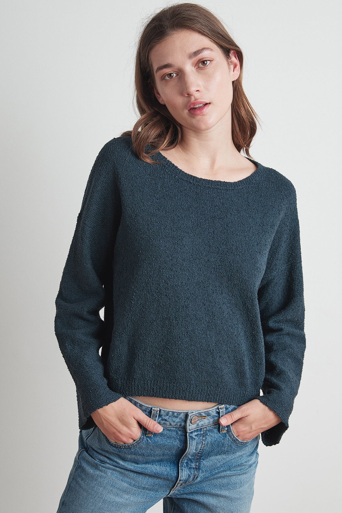 EMERY COTTON BOUCLE SWEATER