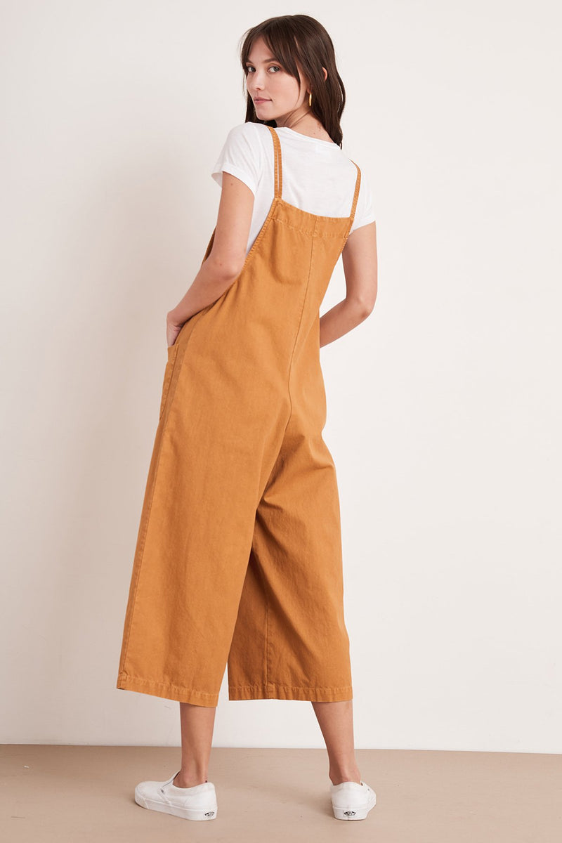 BRIANNA COTTON CANVAS OVERALLS