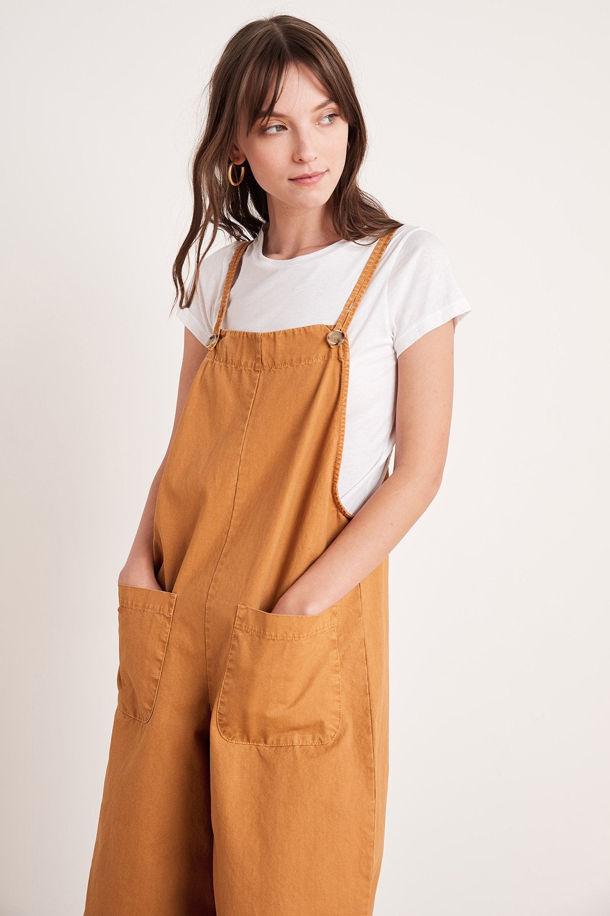 BRIANNA COTTON CANVAS OVERALLS