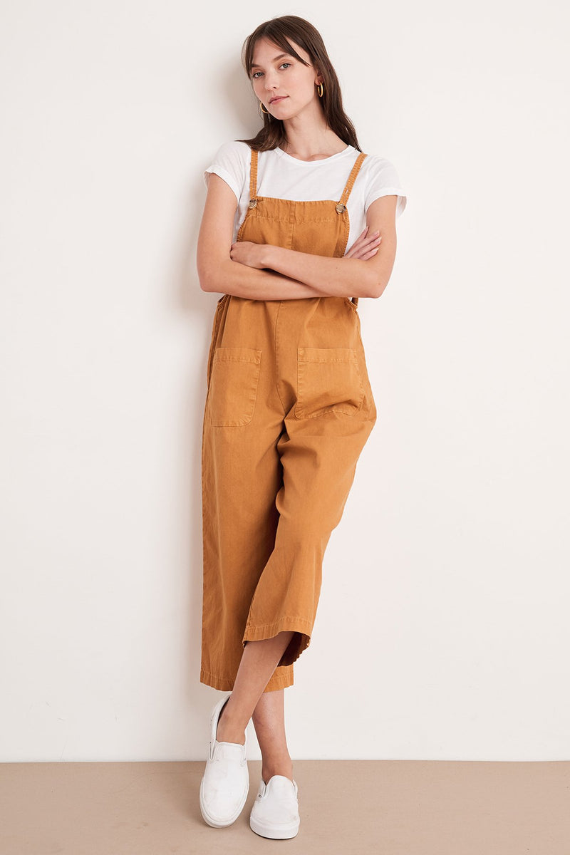 BRIANNA COTTON CANVAS OVERALLS